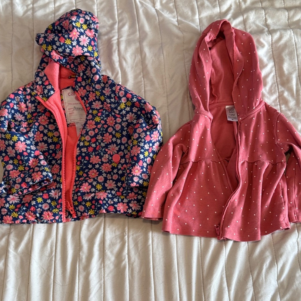 Carter's Floral and Pink Kids Jackets